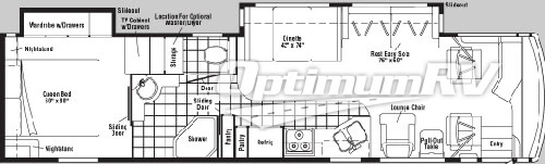 2005 Winnebago Journey 36 G Floorplan Photo
