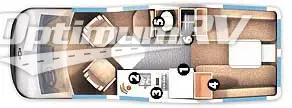 2006 Roadtrek Roadtrek - 210 Popular 210-Popular RV Floorplan Photo