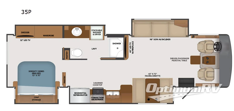 2020 Fleetwood Bounder 35P Floorplan Photo