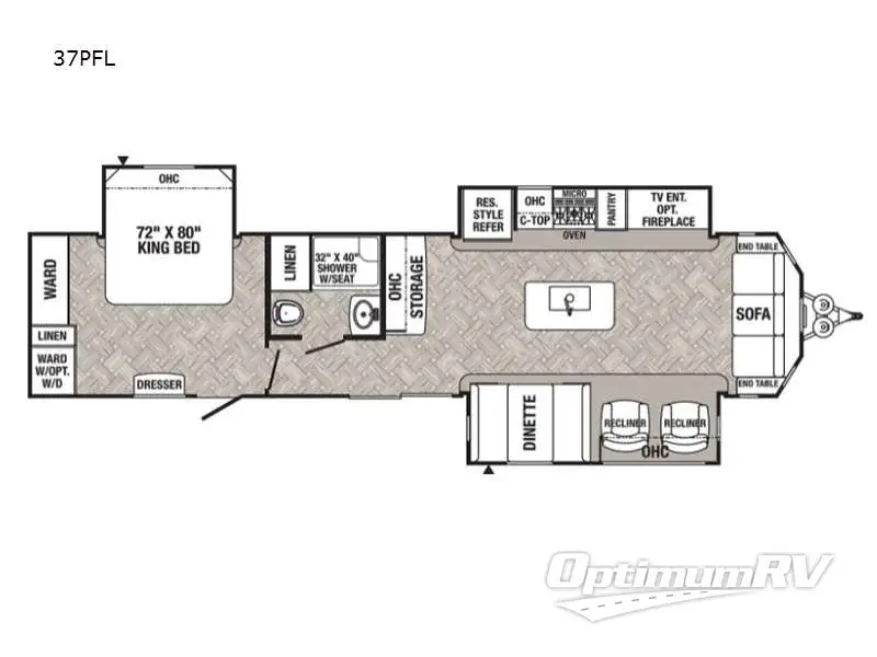 2022 Palomino Puma Destination 37PFL Floorplan Photo