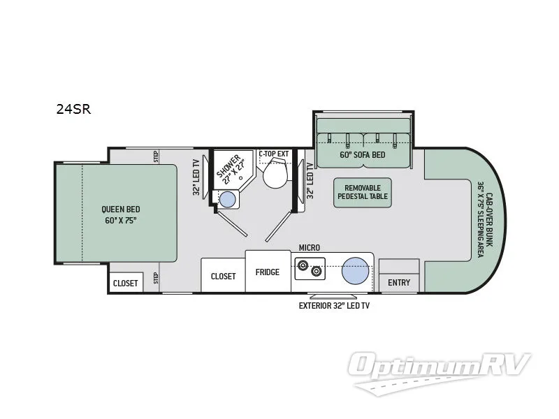 2017 Thor Citation Sprinter 24SR RV Floorplan Photo