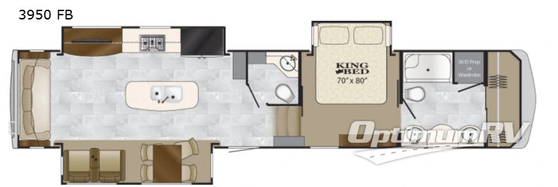 2018 Heartland Big Country 3950FB RV Floorplan Photo