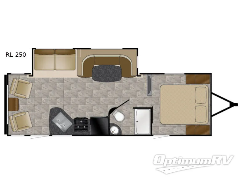 2017 Heartland Pioneer RL 250 Floorplan Photo
