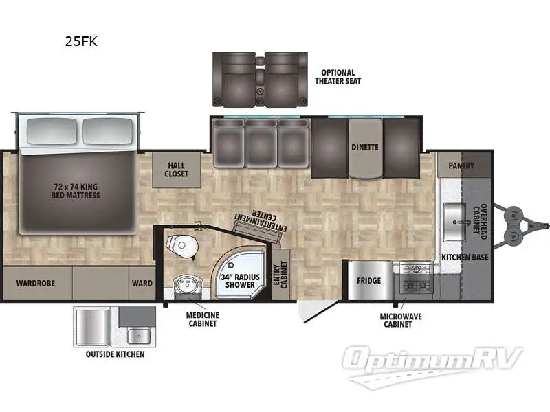 2023 Shasta Shasta 25FK Floorplan Photo
