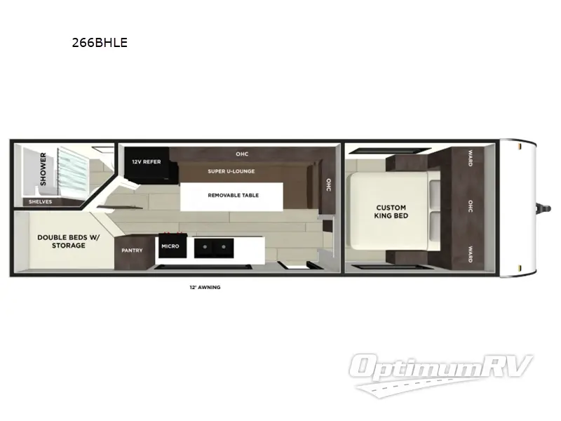 2026 Forest River Wildwood FSX LE 266BHLE RV Floorplan Photo