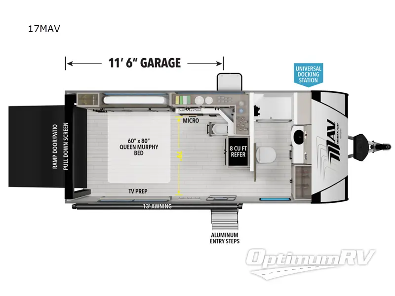 2026 Grand Design Momentum MAV 17MAV RV Floorplan Photo