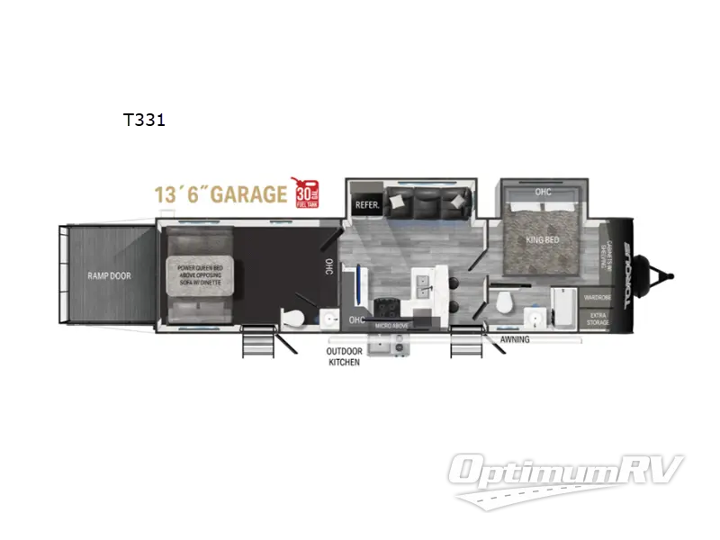 2024 Heartland Torque T331 Floorplan Photo