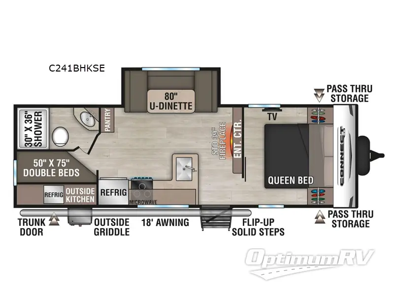 2025 KZ Connect SE C241BHKSE Floorplan Photo