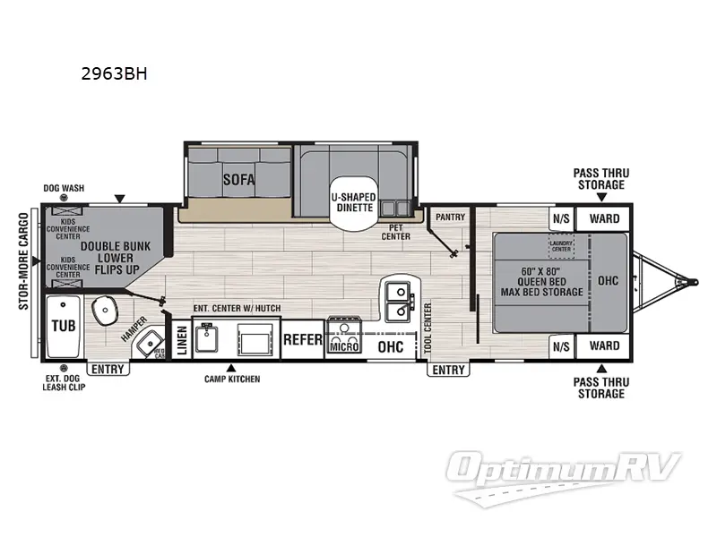 2023 Coachmen Northern Spirit Ultra Lite 2963BH Floorplan Photo