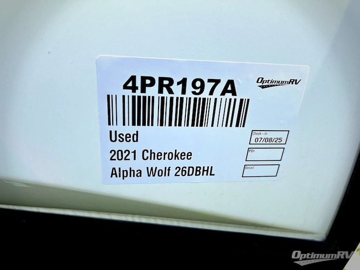 2021 Forest River Cherokee Alpha Wolf 26DBHL RV Photo 1