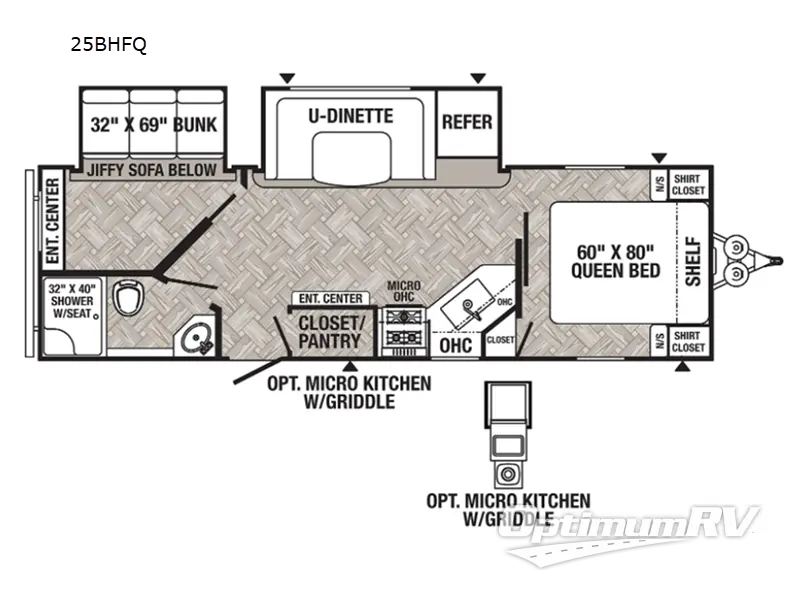 2022 Palomino Puma 25BHFQ Floorplan Photo