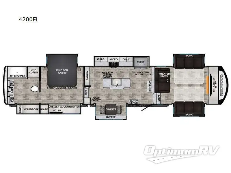 2024 Redwood Redwood 4200FL Floorplan Photo