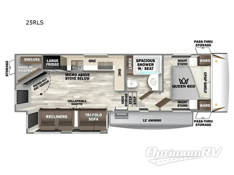 2025 Forest River Sabre 25RLS Floorplan Photo