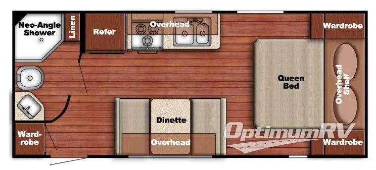 2016 Gulf Stream Ameri-Lite 218MB Floorplan Photo