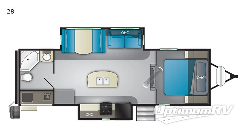 2018 Heartland Mallard 28 RV Floorplan Photo
