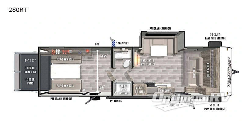2020 Forest River Wildwood FSX 280RT RV Floorplan Photo