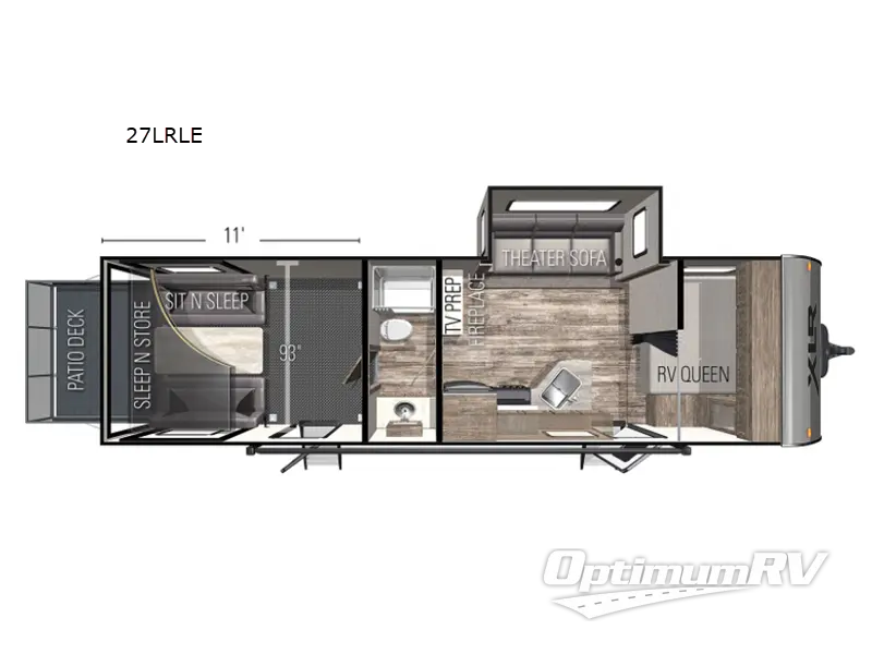 2022 Forest River XLR Micro Boost 27LRLE Floorplan Photo
