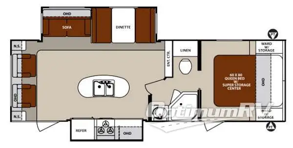 2014 Forest River Surveyor Cadet SC 265RLDS RV Floorplan Photo
