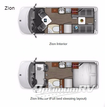 2019 Roadtrek Zion Zion Floorplan Photo