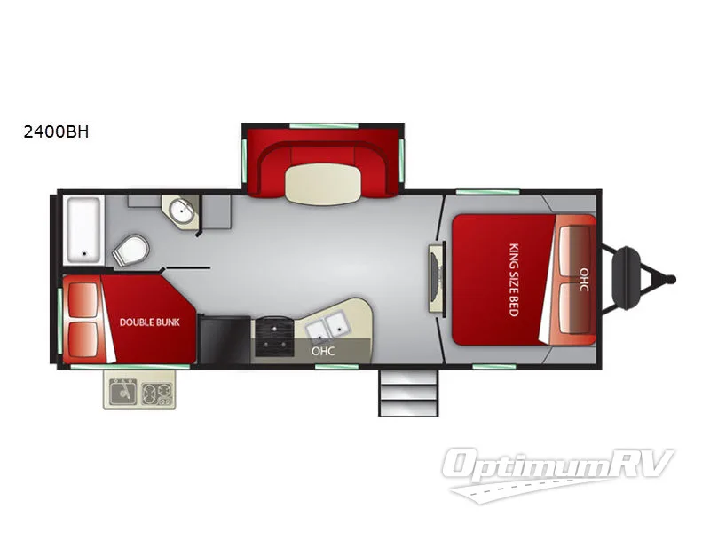 2019 Cruiser MPG 2400BH Floorplan Photo