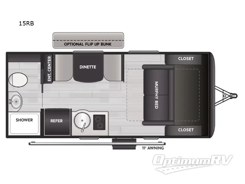 2027 Keystone Reign 15RB Floorplan Photo