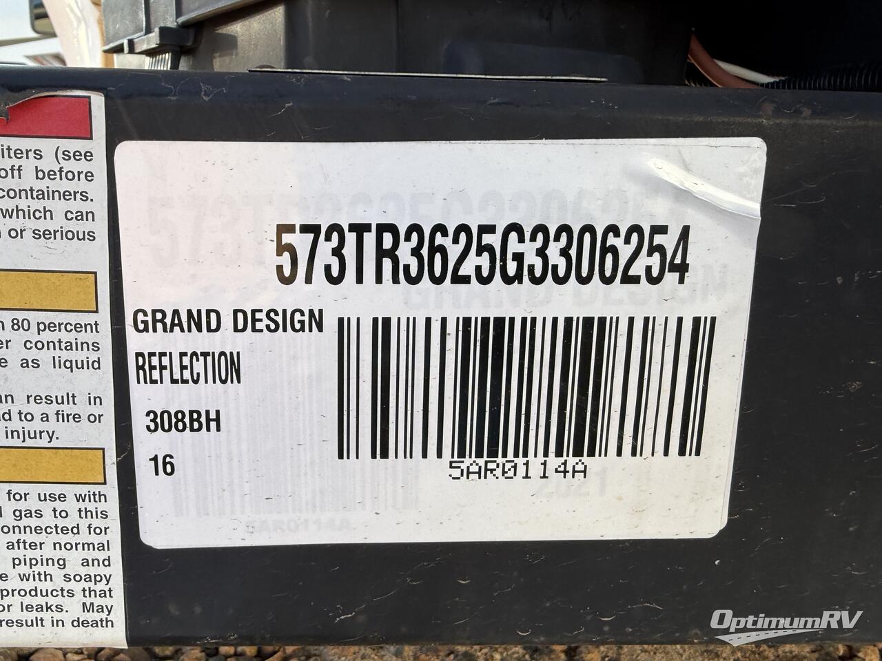 2016 Grand Design Reflection 308BHTS Photo 10