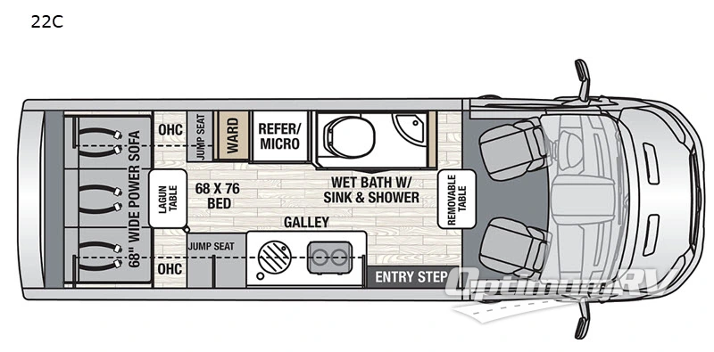 2021 Coachmen Beyond0 22C AWD Floorplan Photo