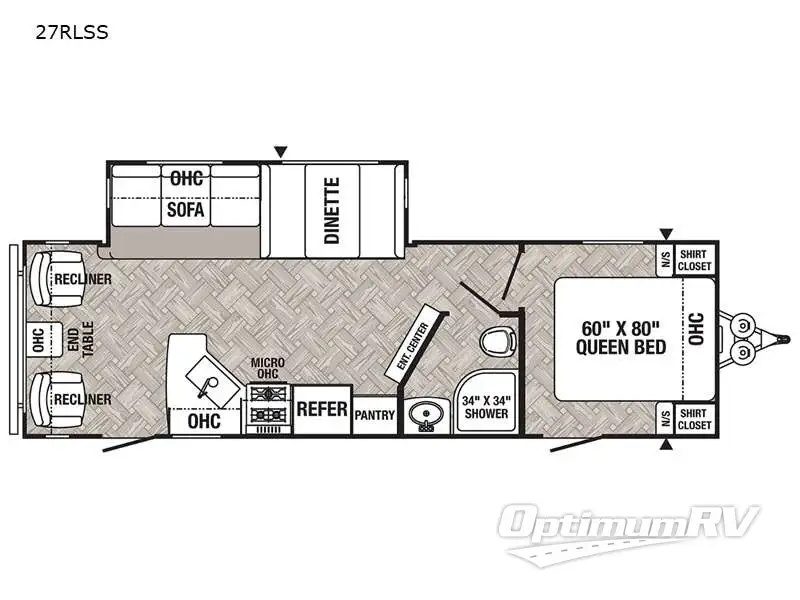 2022 Palomino Puma 27RLSS Floorplan Photo
