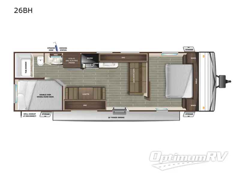 2022 Starcraft Autumn Ridge 26BH Floorplan Photo