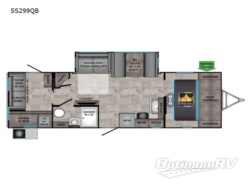 2022 CrossRoads Sunset Trail SS299QB Floorplan Photo