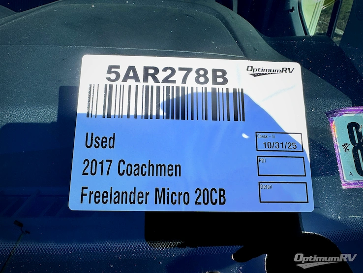 2017 Coachmen Freelander 20CB  Ford Transit RV Photo 1