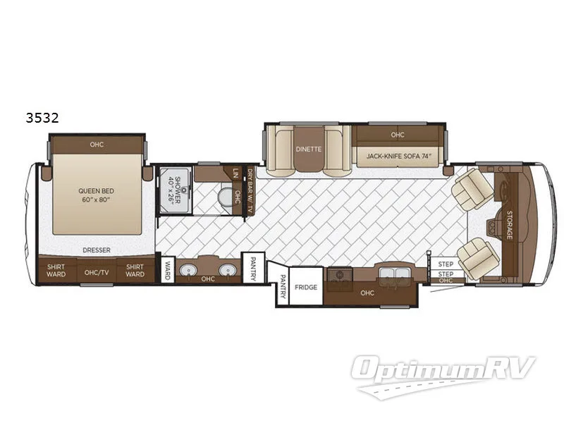 2018 Newmar Bay Star 3532 Floorplan Photo