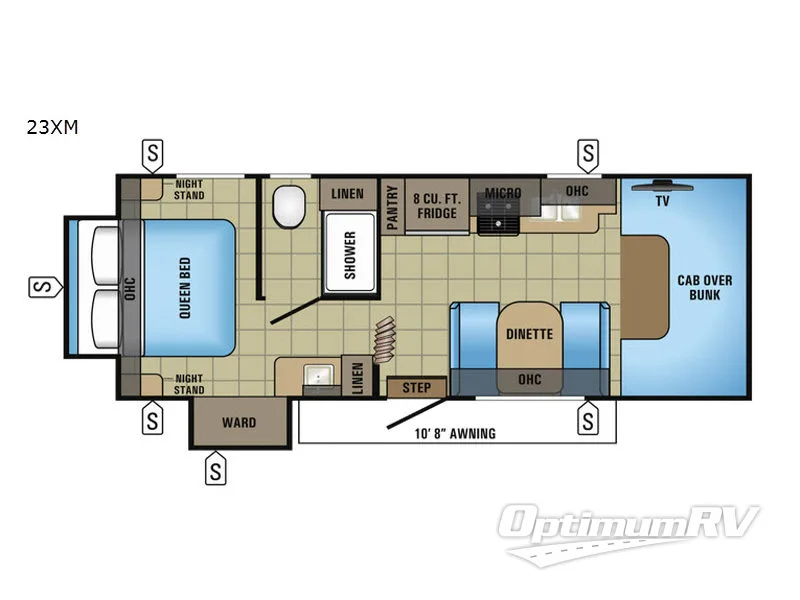 2017 Jayco Redhawk 23XM Floorplan Photo