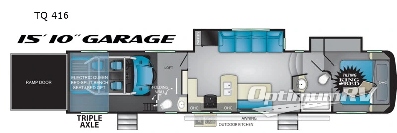 2020 Heartland Torque TQ 416 Floorplan Photo