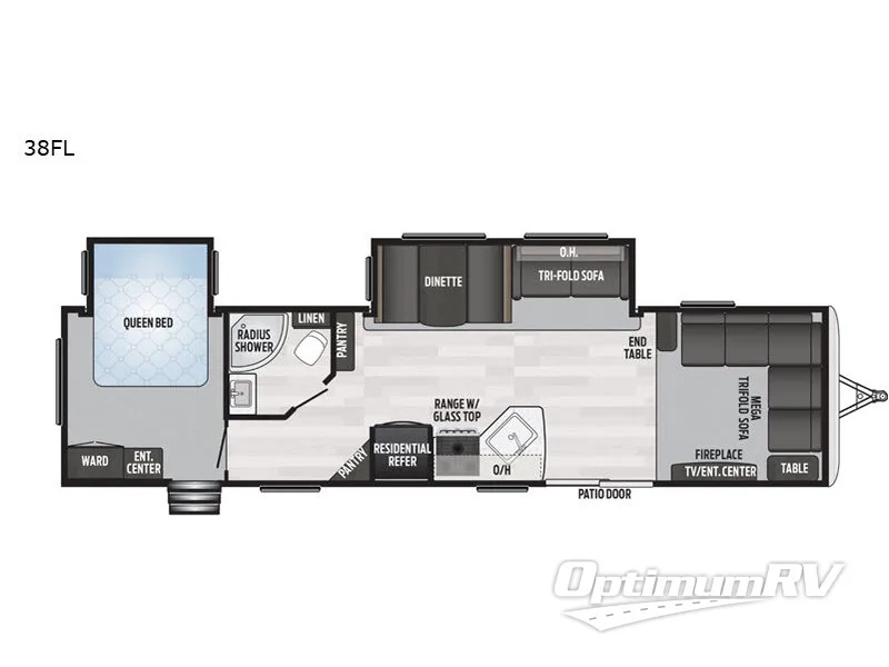 2020 Keystone Springdale 38FL Floorplan Photo