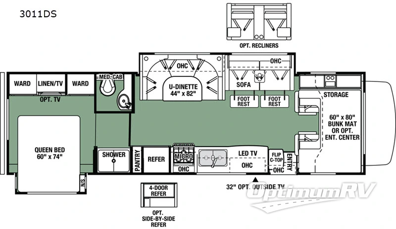 2019 Forest River Forester 3011DS Ford Floorplan Photo