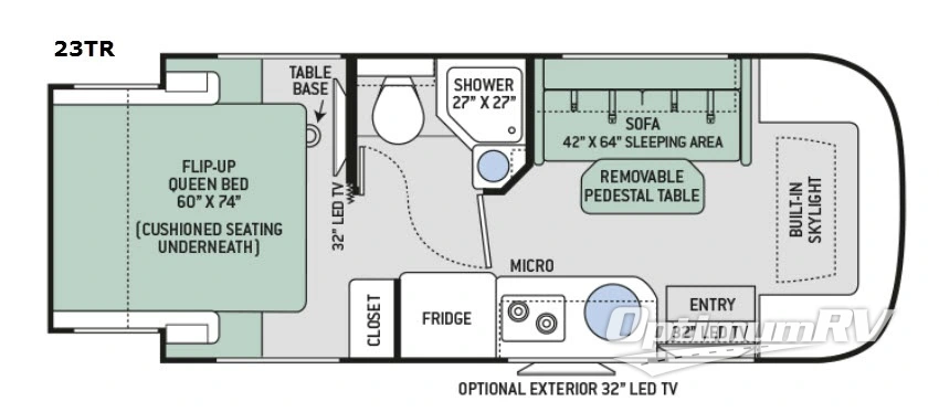 2017 Thor Gemini 23TR Floorplan Photo