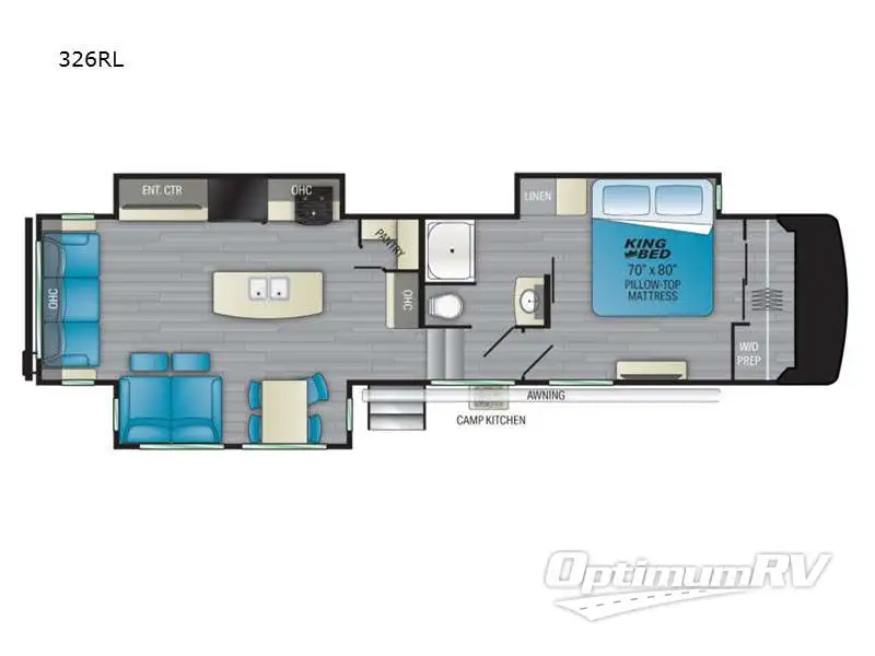 2021 Heartland Milestone 326RL Floorplan Photo