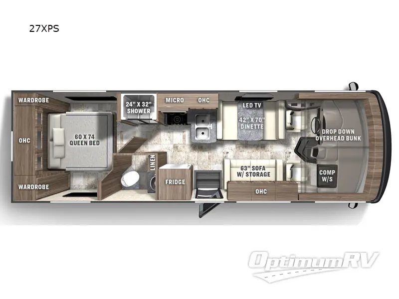 2025 Coachmen Pursuit 27XPS RV Floorplan Photo