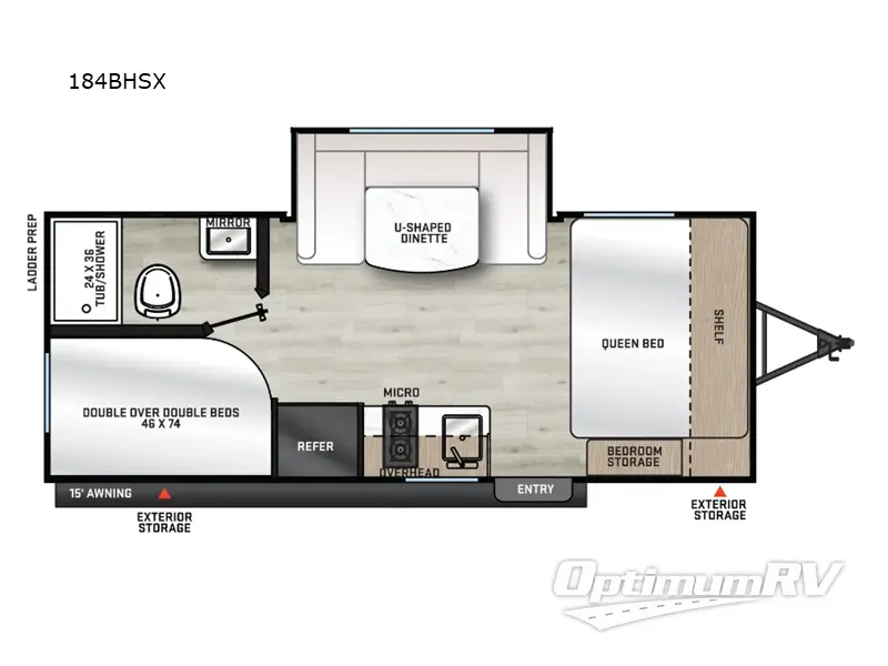 2025 Coachmen Catalina Summit Series 7 184BHSX Floorplan Photo