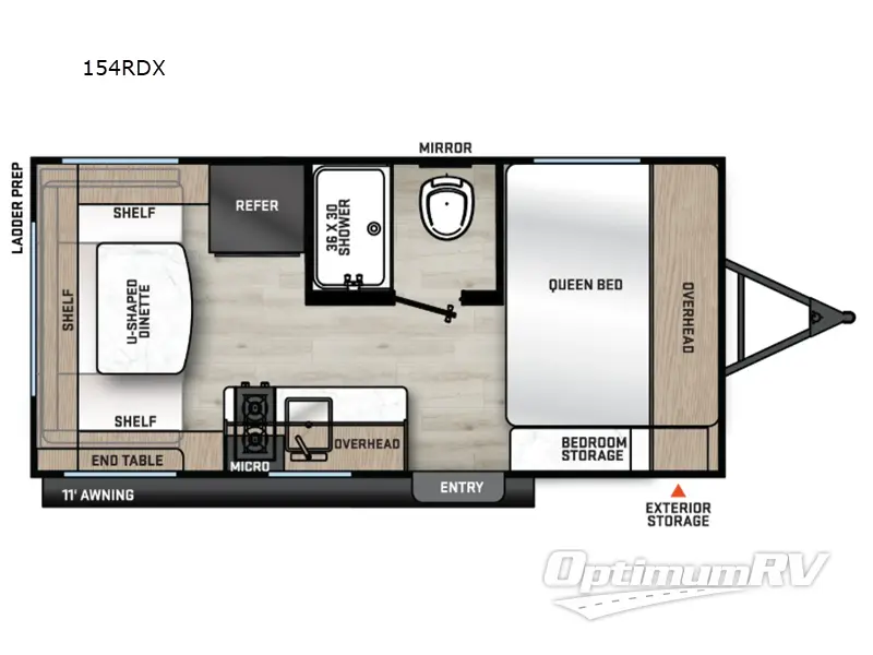 2027 Coachmen Catalina Summit Series 7 154RDX Floorplan Photo