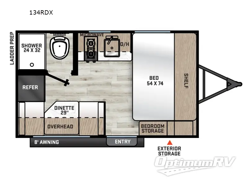 2027 Coachmen Catalina Summit Series 7 134RDX Floorplan Photo
