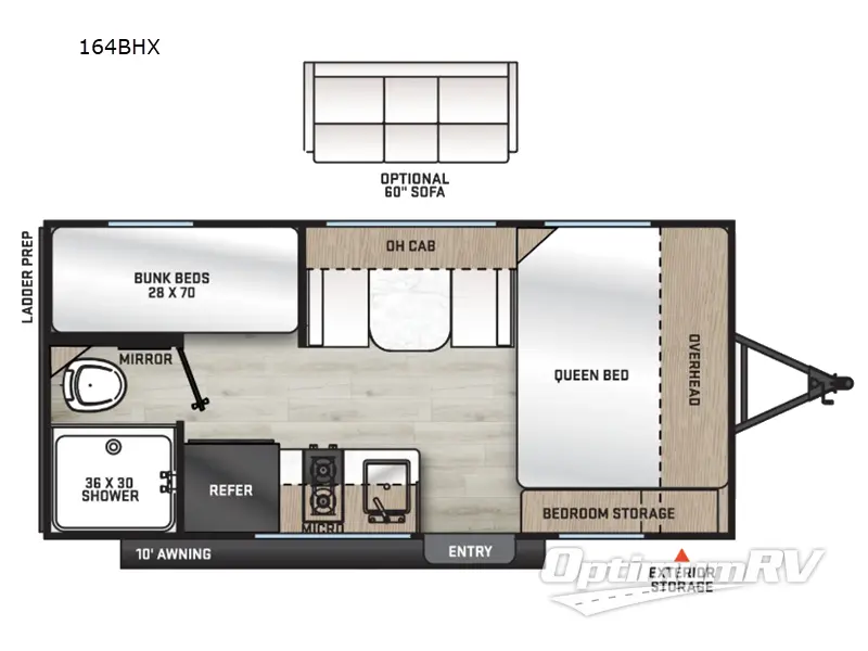 2027 Coachmen Catalina Summit Series 7 164BHX RV Floorplan Photo