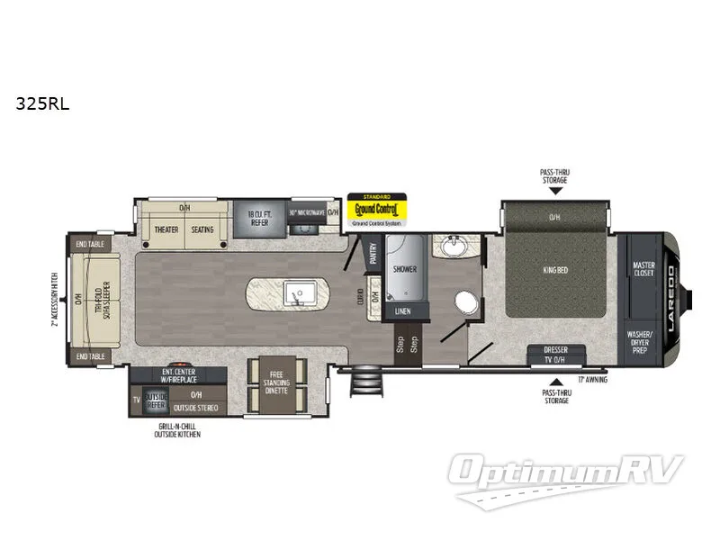 2019 Keystone Laredo 325RL RV Floorplan Photo