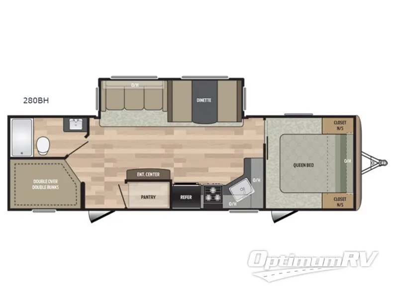 2018 Keystone Springdale 280BH Floorplan Photo