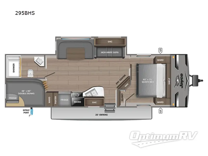 2023 Jayco Jay Flight 295BHS Floorplan Photo