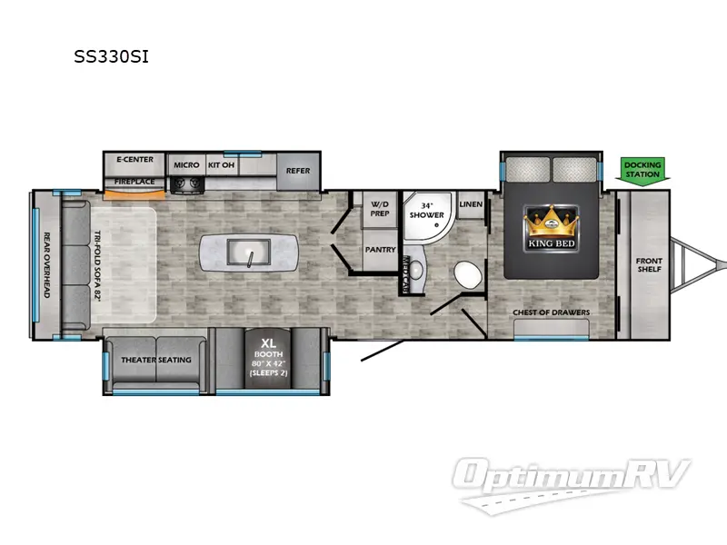 2023 CrossRoads Sunset Trail SS330SI Floorplan Photo