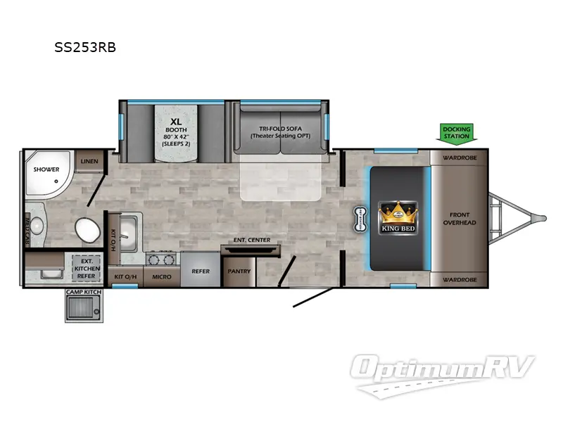 2023 CrossRoads Sunset Trail SS253RB Floorplan Photo