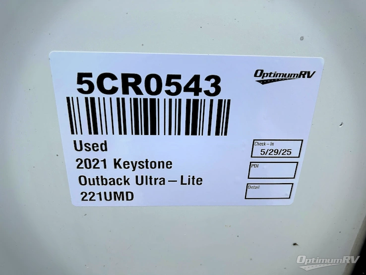 2021 Keystone Outback Ultra Lite 221UMD RV Photo 1
