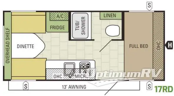 2017 Starcraft AR-ONE 17RD Floorplan Photo